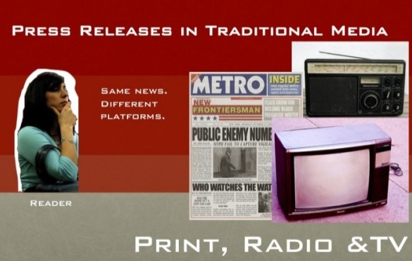 How the News Release is Distributed in Traditional Media